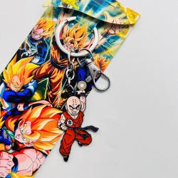 DRAGON BALL Anime peripheral large colored character keychain  price for 5 pcs