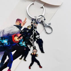 Jujutsu Kaisen Anime character 4 pendant metal keychain backpack pendant style F