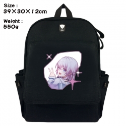 Honkai: Star Rail Canvas Flip Backpack Student Schoolbag Headphone Hole 39X30X12CM 