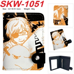 Chainsawman Anime vertical button folding wallet 12X9.5X2CM 60g SKW-1051