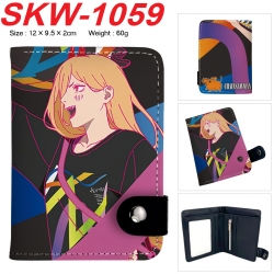 Chainsawman Anime vertical button folding wallet 12X9.5X2CM 60g SKW-1059