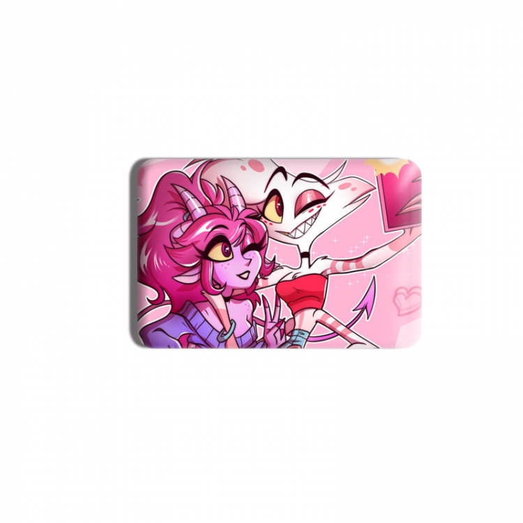 Hazbin Hotel Anime square tinplate badge chest badge 40X60CM price for 5 pcs
