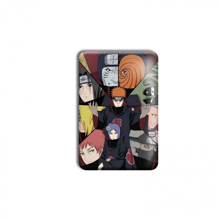 Naruto Anime square tinplate badge chest badge 40X60CM price for 5 pcs