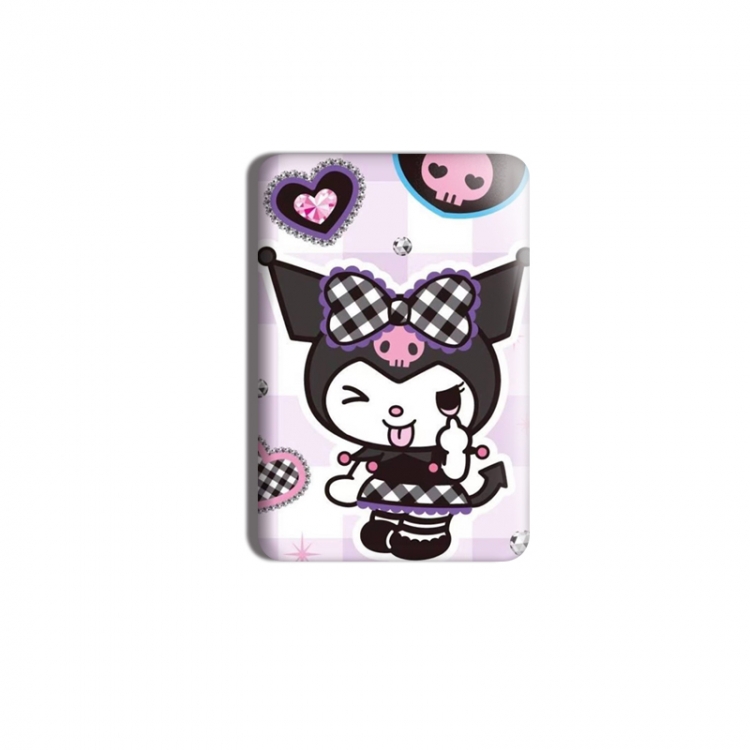 sanrio Anime square tinplate badge chest badge 4X6CM price for 5 pcs