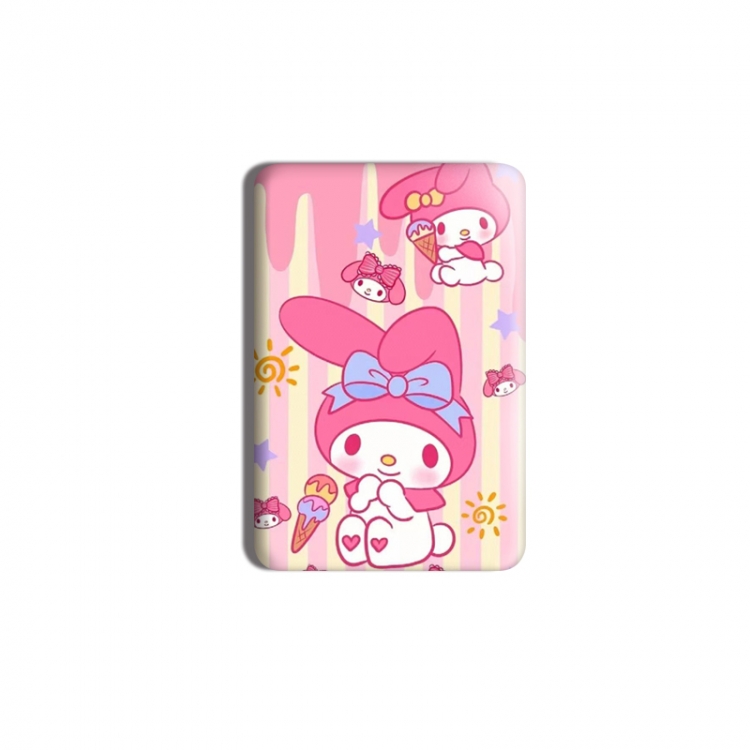 sanrio Anime square tinplate badge chest badge 4X6CM price for 5 pcs
