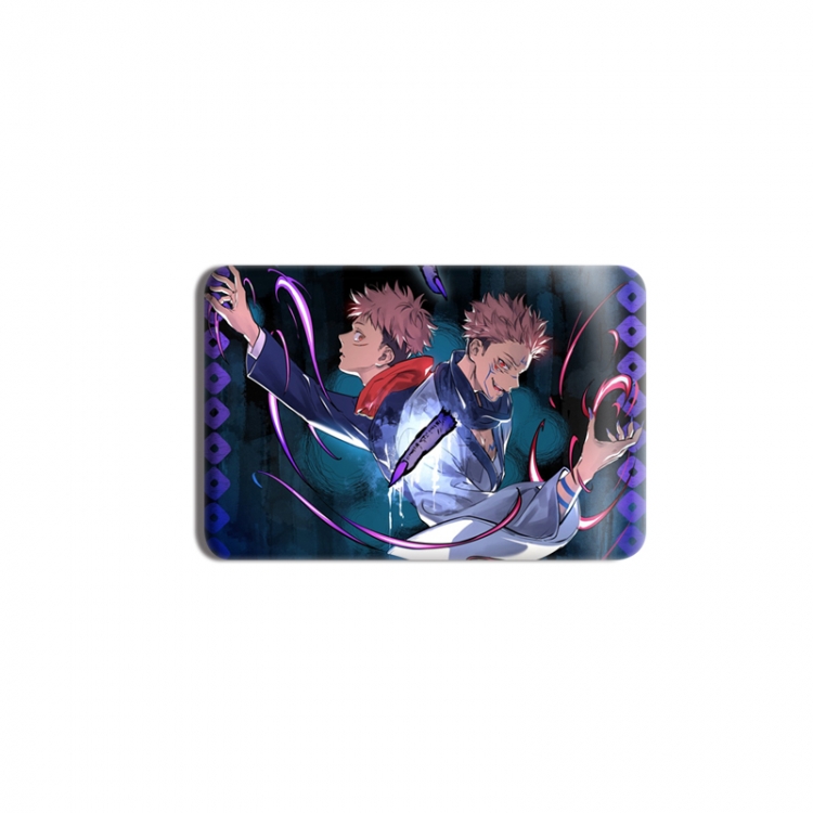 Jujutsu Kaisen Anime square tinplate badge chest badge4X6CM price for 5 pcs