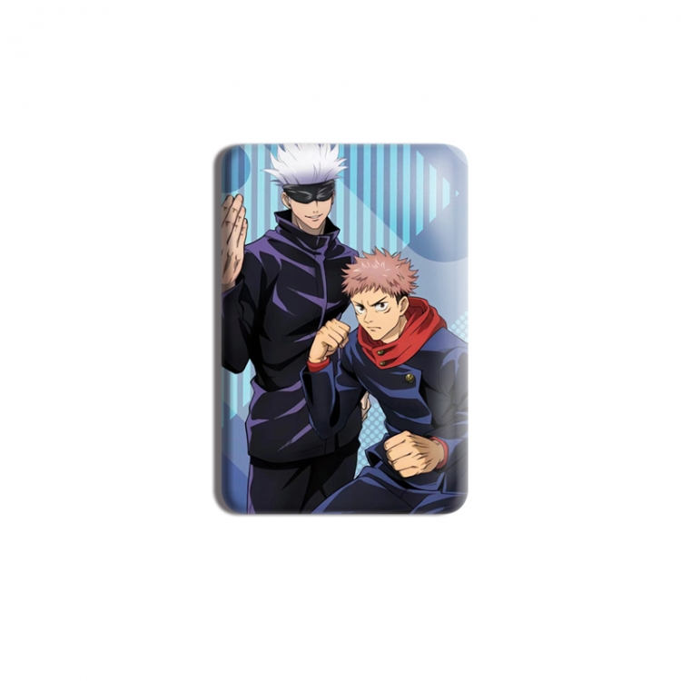 Jujutsu Kaisen Anime square tinplate badge chest badge 4X6CM price for 5 pcs