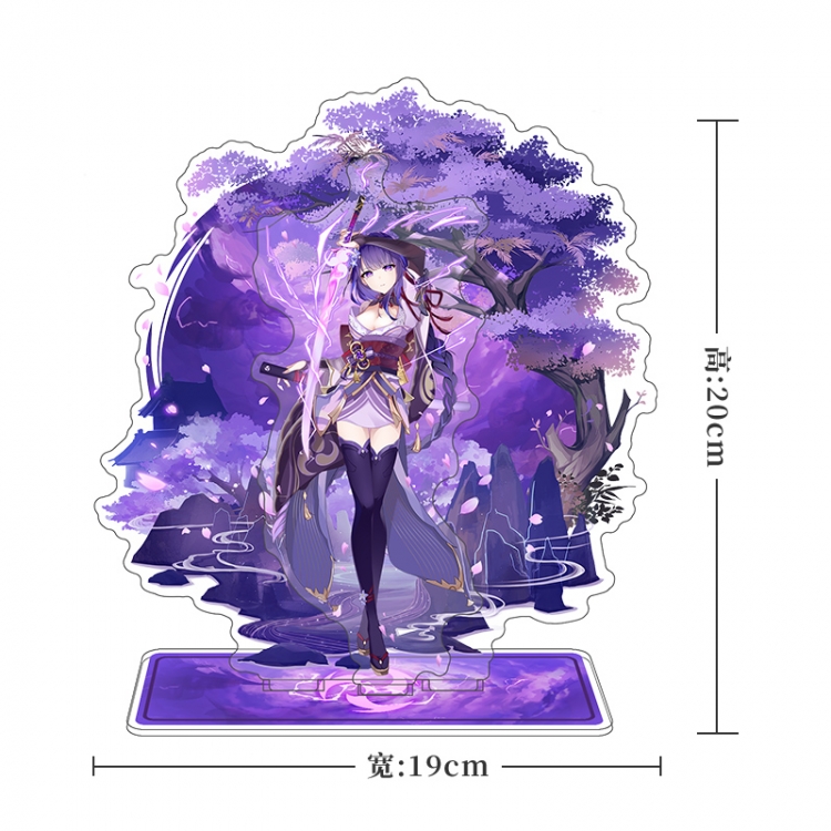 Genshin Impact Acrylic interlayer technology double-sided Standing Plates stand figure 21CM
