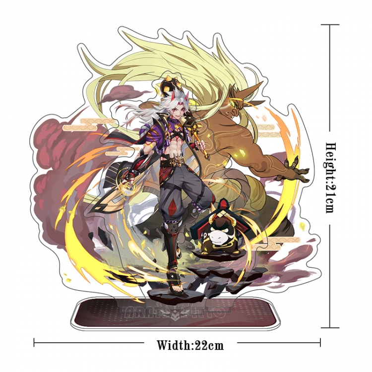 Genshin Impact Acrylic interlayer technology double-sided Standing Plates  stand figure 21CM