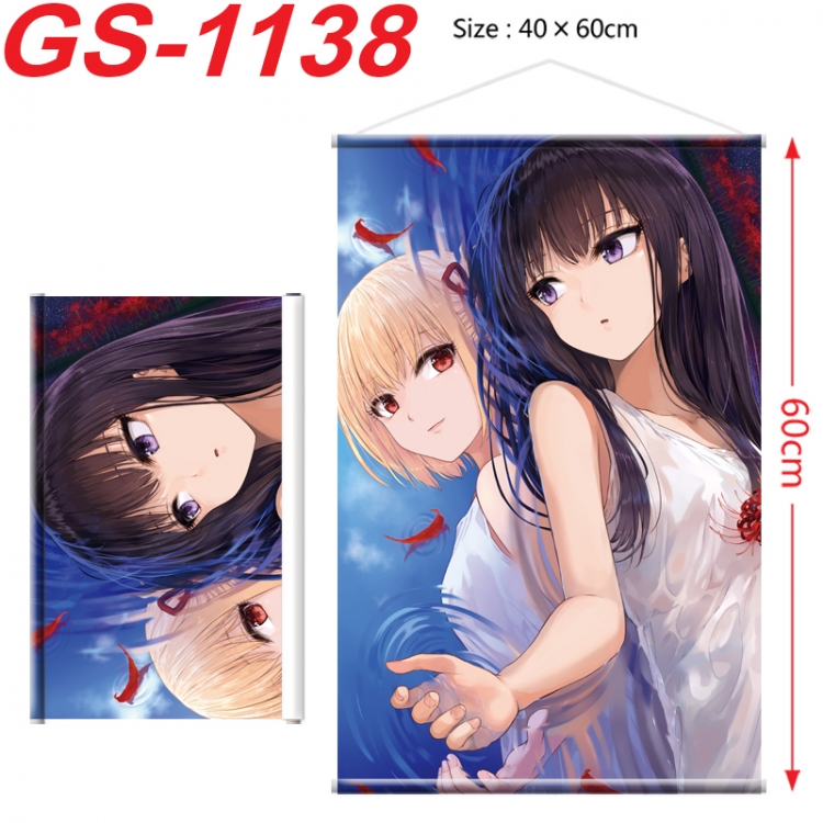 Lycoris Recoil Anime digital printed pole style hanging picture Wall Scroll 40x60cm