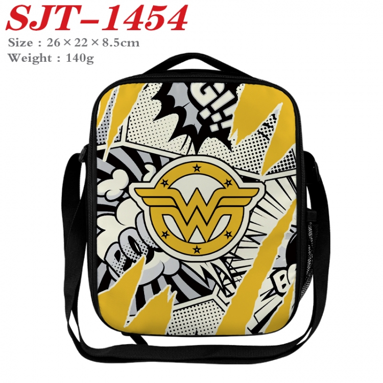 Superheroes Anime Lunch Bag Crossbody Bag 26x22x8.5cm 