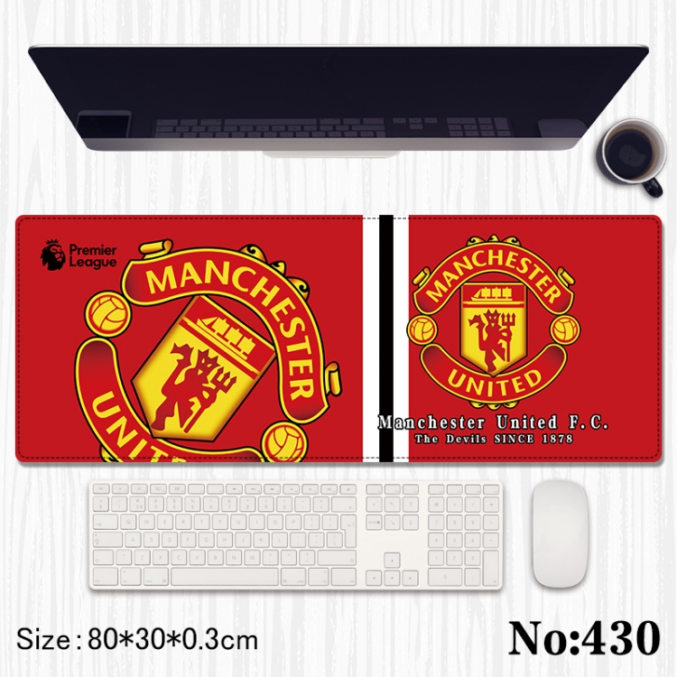  Football star Anime peripheral computer mouse pad office desk pad multifunctional pad 80X30X0.3cm