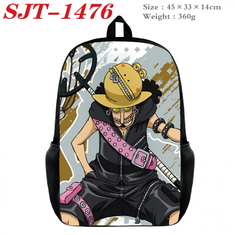 One Piece Anime nylon canvas backpack student backpack 45x33x14cm
