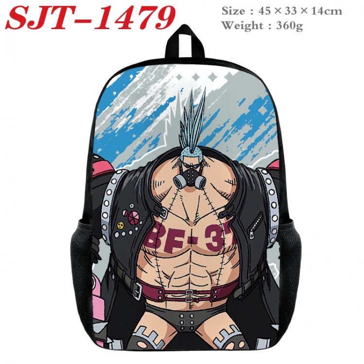 One Piece Anime nylon canvas backpack student backpack 45x33x14cm