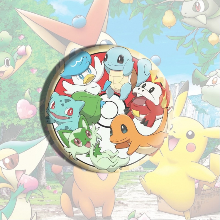 Pokemon Anime tinplate brooch badge price for 5 pcs