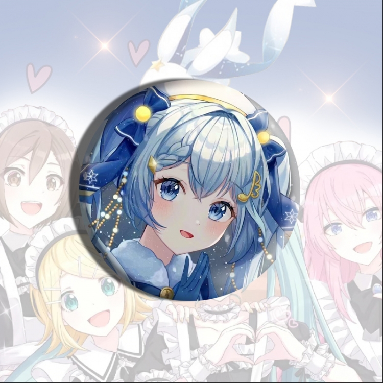 Hatsune Miku Anime tinplate brooch badge price for 5 pcs