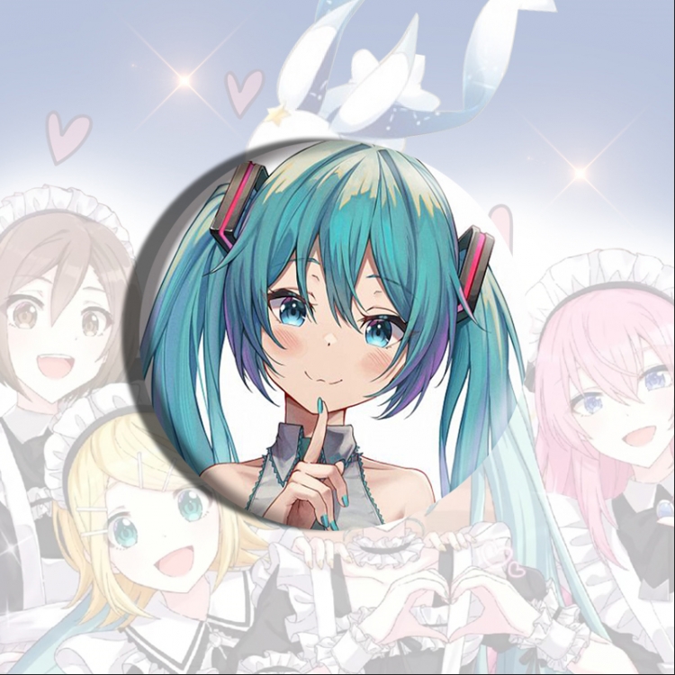 Hatsune Miku Anime tinplate brooch badge price for 5 pcs