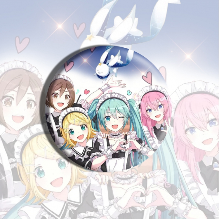 Hatsune Miku Anime tinplate brooch badge price for 5 pcs