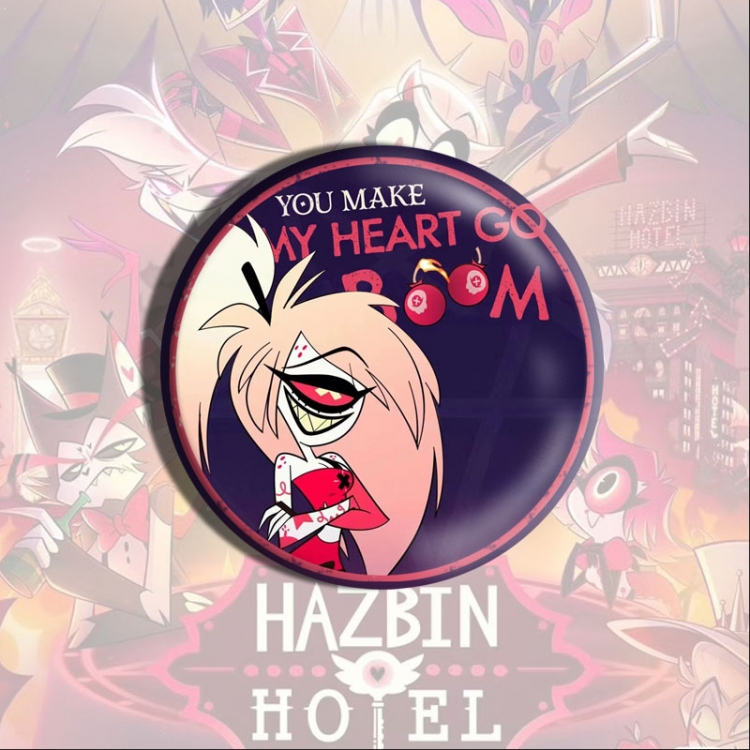 Hazbin Hotel Anime tinplate brooch badge price for 5 pcs