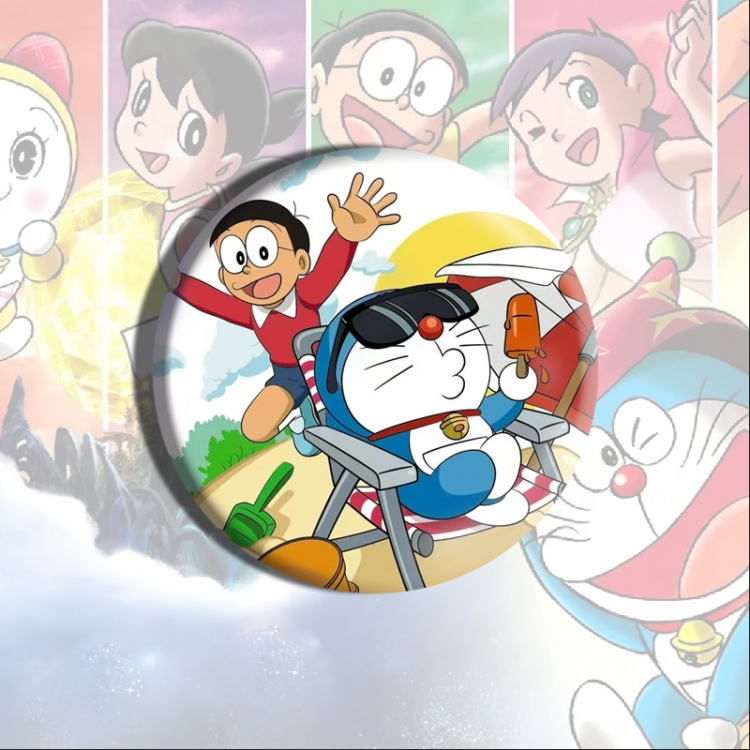 Doraemon Anime tinplate brooch badge price for 5 pcs