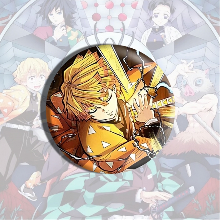 Demon Slayer Kimets Anime tinplate brooch badge price for 5 pcs