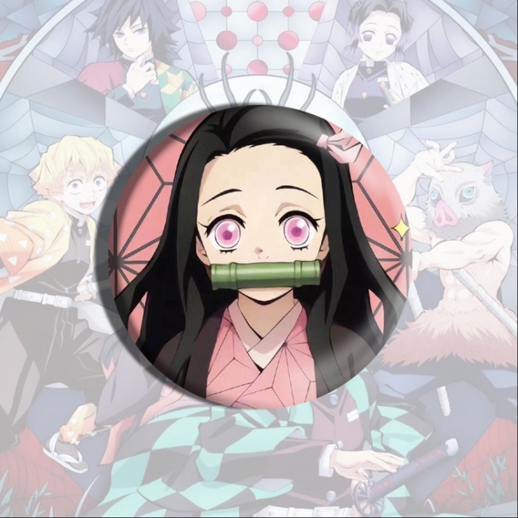 Demon Slayer Kimets Anime tinplate brooch badge price for 5 pcs