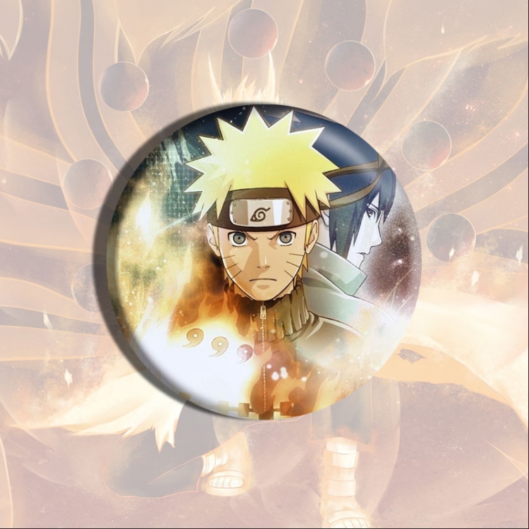 Naruto Anime tinplate brooch badge price for 5 pcs