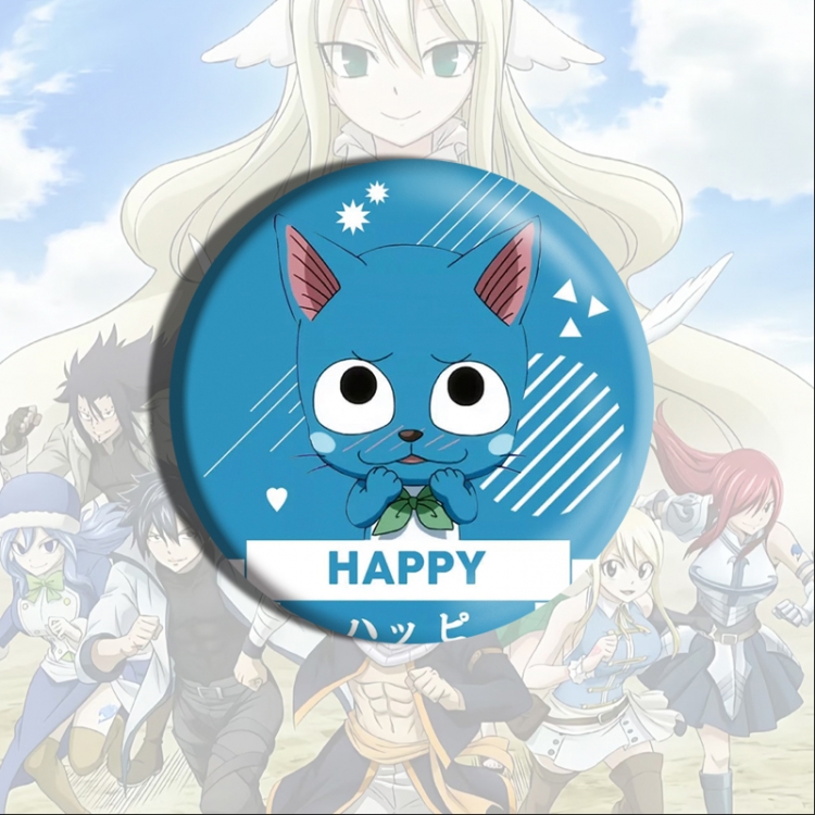 Fairy tail Anime tinplate brooch badge price for 5 pcs