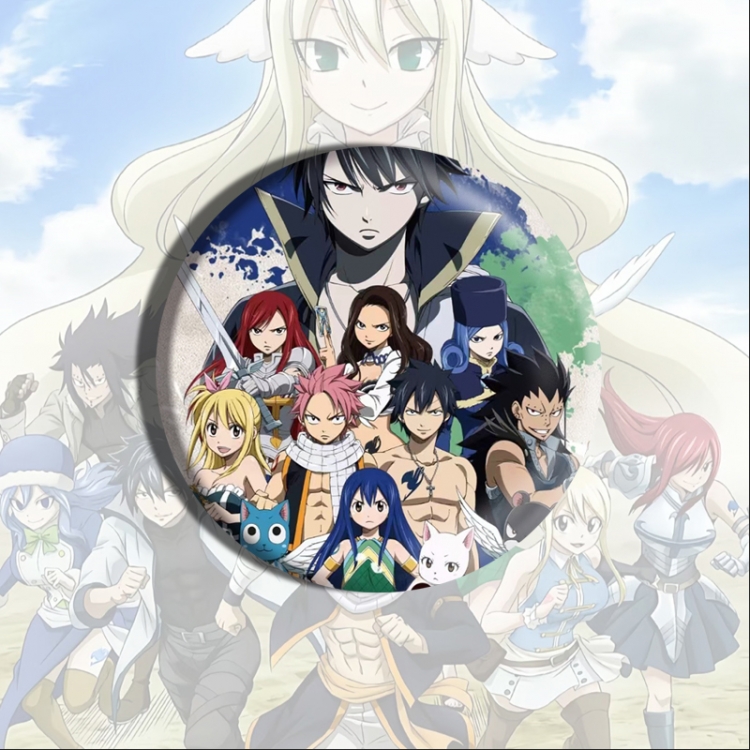 Fairy tail Anime tinplate brooch badge price for 5 pcs
