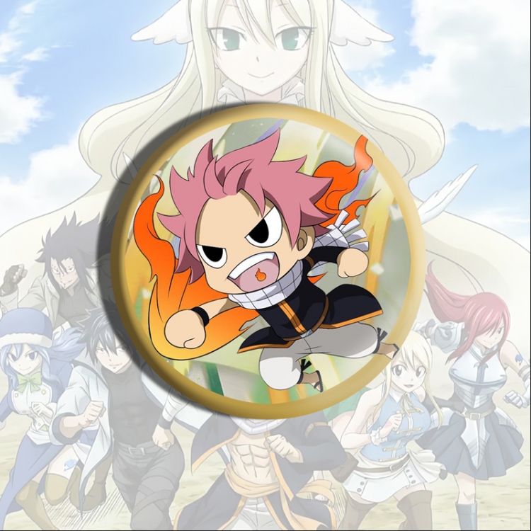 Fairy tail Anime tinplate brooch badge price for 5 pcs