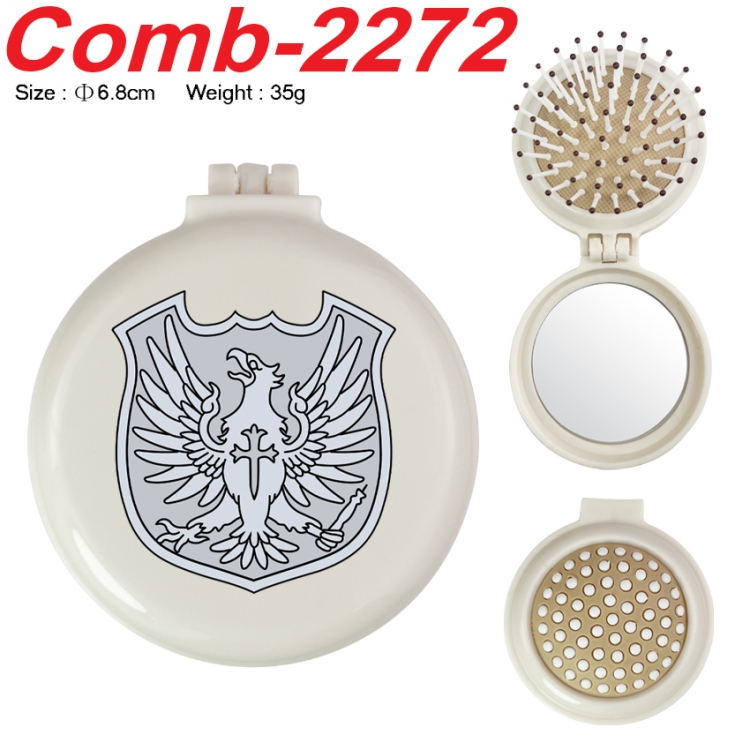Black Clover UV printed student multifunctional small mirror and comb 6.8cm  price for 5 pcs