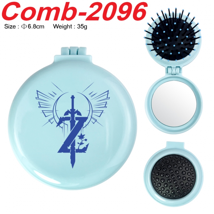 The Legend of Zelda UV printed student multifunctional small mirror and comb 6.8cm  price for 5 pcs