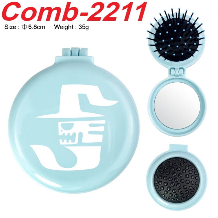 Fairy tail UV printed student multifunctional small mirror and comb 6.8cm  price for 5 pcs