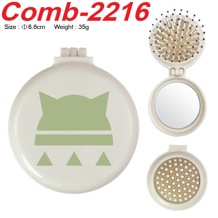 Fairy tail UV printed student multifunctional small mirror and comb 6.8cm  price for 5 pcs