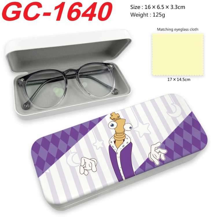 The Amazing Digital Circus Anime UV printed PU leather material glasses case 16X6.5X3.3cm