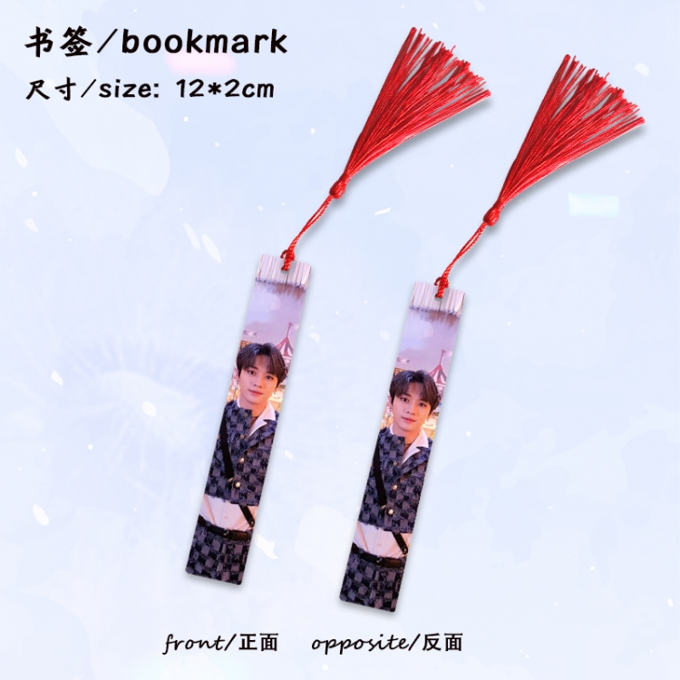 straykids Anime full-color printed metal bookmark stationery accessories 12X2CM price for 5 pcs