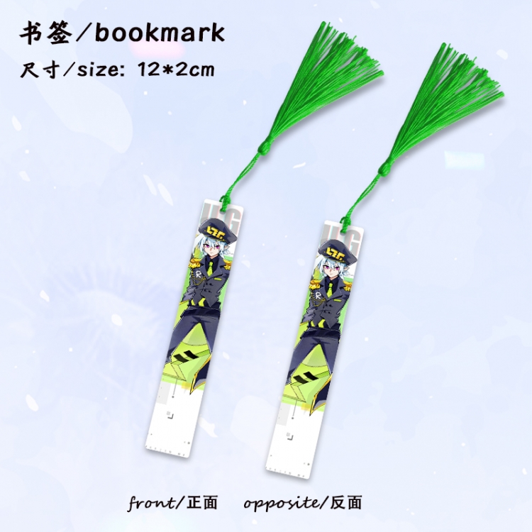 AOTU Anime full-color printed metal bookmark stationery accessories 12X2CM price for 5 pcs
