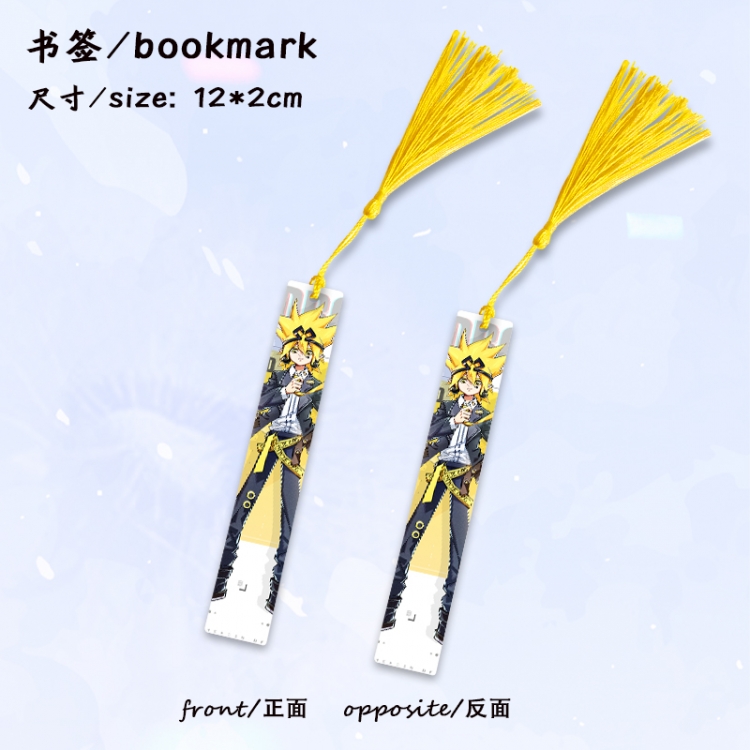 AOTU Anime full-color printed metal bookmark stationery accessories 12X2CM price for 5 pcs