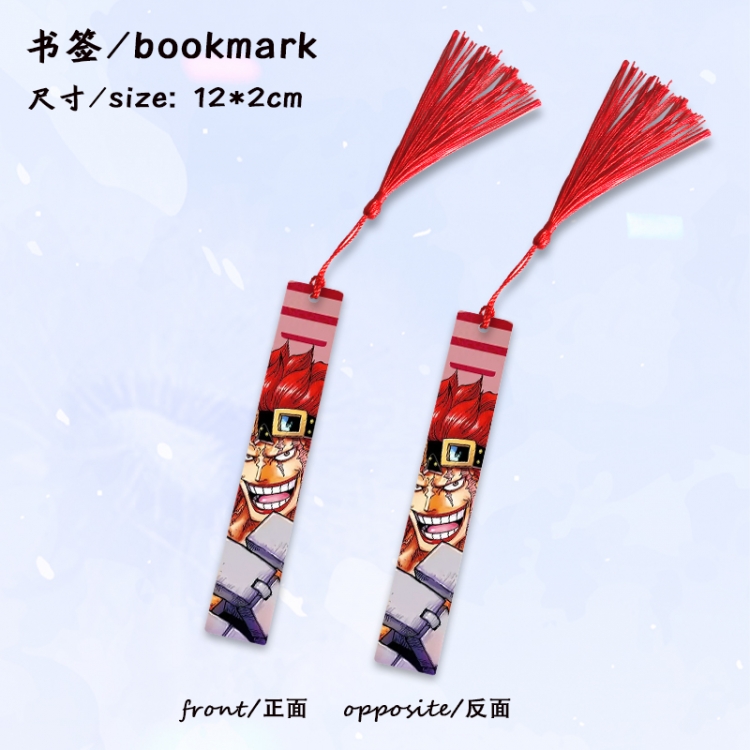 One Piece Anime full-color printed metal bookmark stationery accessories 12X2CM price for 5 pcs