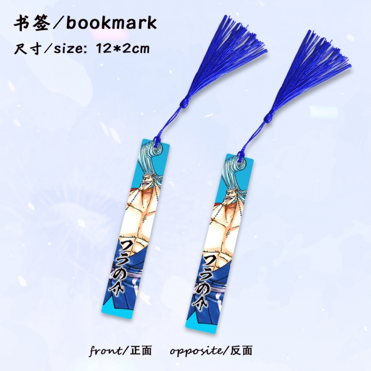 One Piece Anime full-color printed metal bookmark stationery accessories 12X2CM price for 5 pcs