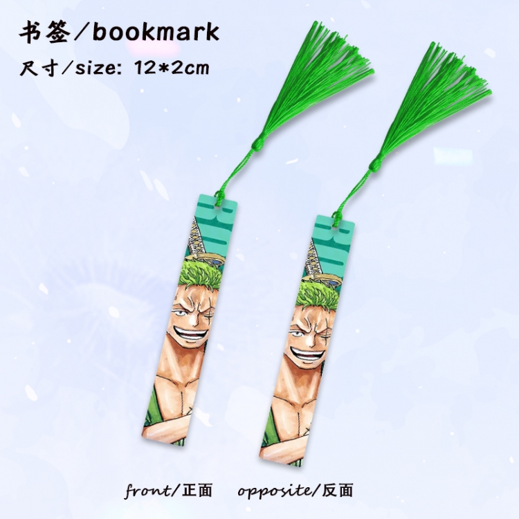 One Piece Anime full-color printed metal bookmark stationery accessories 12X2CM price for 5 pcs