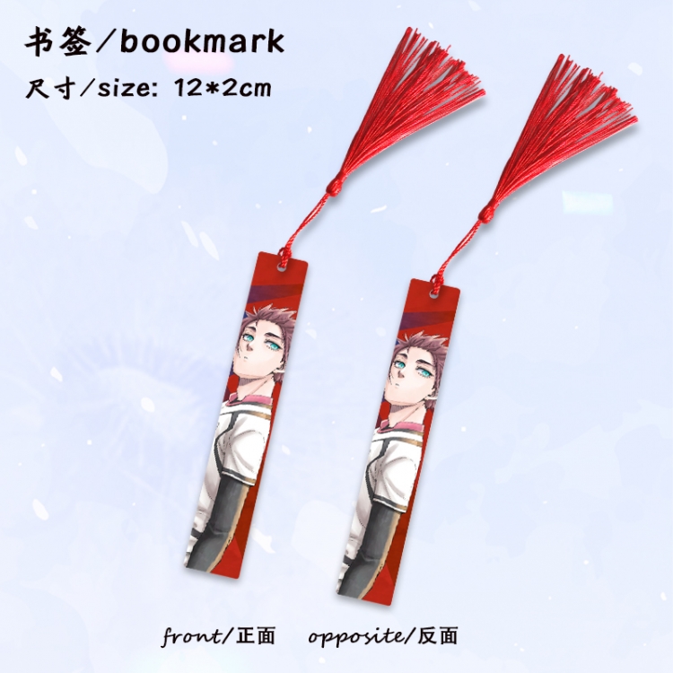 BLUE LOCK Anime full-color printed metal bookmark stationery accessories 12X2CM price for 5 pcs