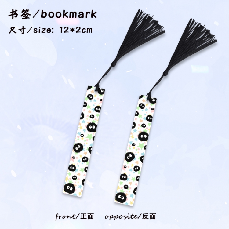  TOTORO Anime full-color printed metal bookmark stationery accessories 12X2CM price for 5 pcs