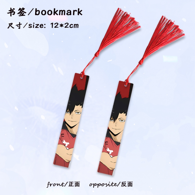 Haikyuu!! Anime full-color printed metal bookmark stationery accessories 12X2CM price for 5 pcs