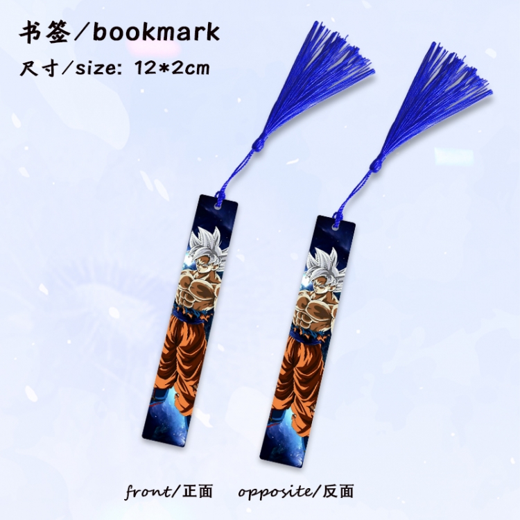 DRAGON BALL Anime full-color printed metal bookmark stationery accessories 12X2CM price for 5 pcs