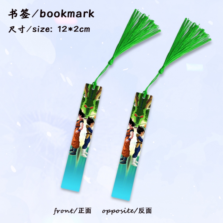 DRAGON BALL Anime full-color printed metal bookmark stationery accessories 12X2CM price for 5 pcs