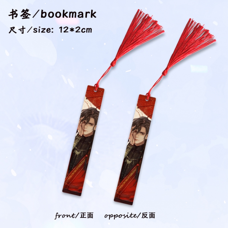 Heaven Official's Blessing Anime full-color printed metal bookmark stationery accessories 12X2CM price for 5 pcs