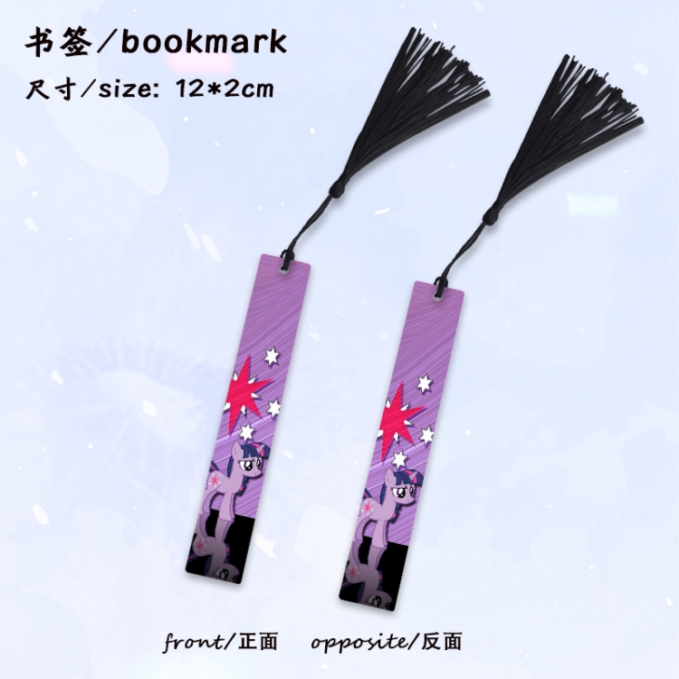 My Little Pony Anime full-color printed metal bookmark stationery accessories 12X2CM price for 5 pcs