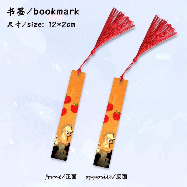 My Little Pony Anime full-color printed metal bookmark stationery accessories 12X2CM price for 5 pcs