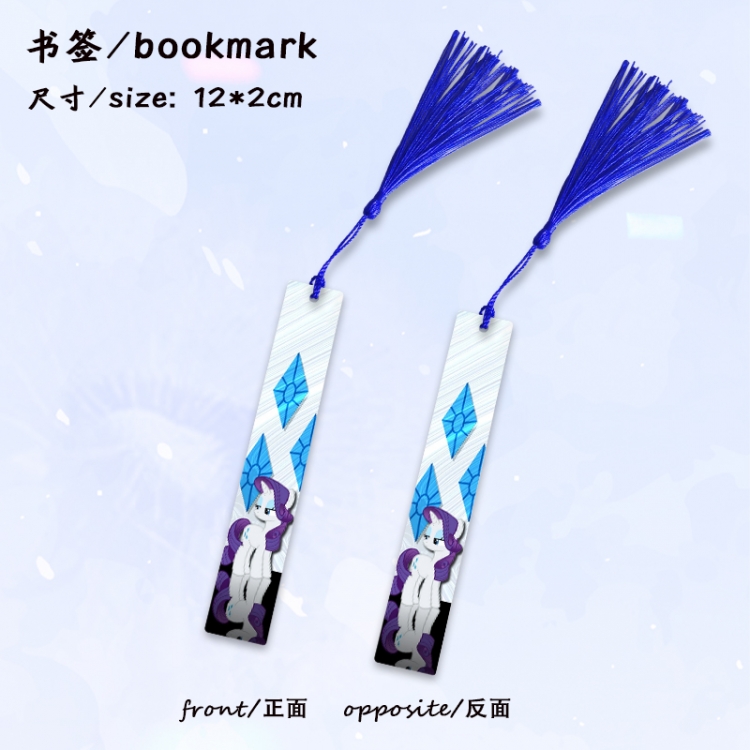 My Little Pony Anime full-color printed metal bookmark stationery accessories 12X2CM price for 5 pcs